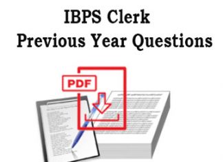 IBPS Clerk Previous Year Questions