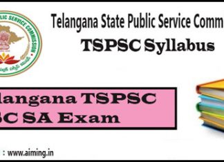TSPSC DSC SA Syllabus