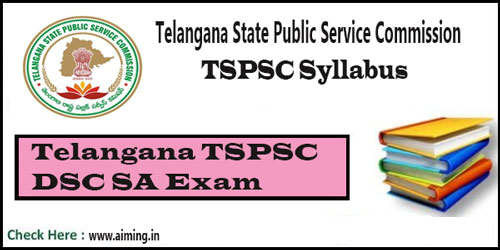 TSPSC DSC SA Syllabus