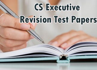 CS Executive Revision Test Papers