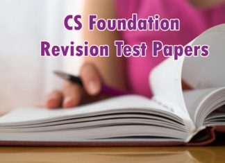 CS Foundation Revision Test Papers