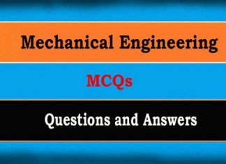 Mechanical Engineering Objective Questions MCQs and Answers