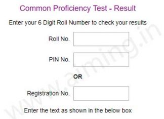 CA CPT Result