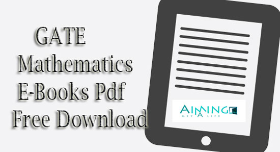 GATE Mathematics E-Books Pdf Free Download