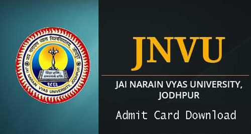 JNVU Admit Card