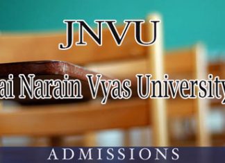 JNVU Jodhpur Admission