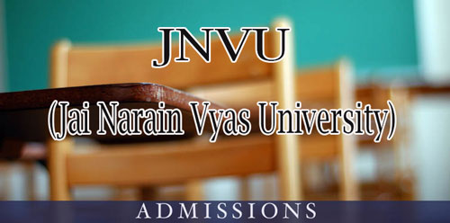 JNVU Jodhpur Admission