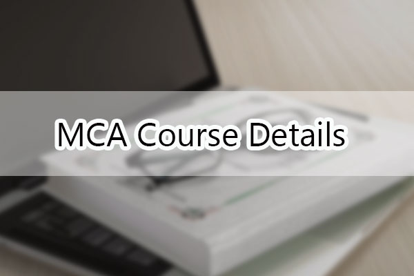 MCA Course Details