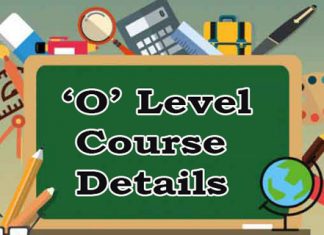 O Level Course Details