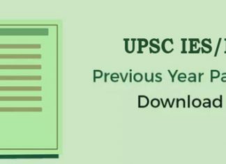 UPSC IES/ISS Previous Papers