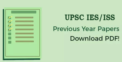 UPSC IES/ISS Previous Papers