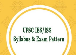 UPSC IES/ISS Syllabus and Exam Pattern