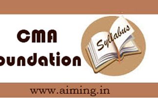 CMA Foundation Syllabus