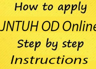 JNTUH OD Apply Process