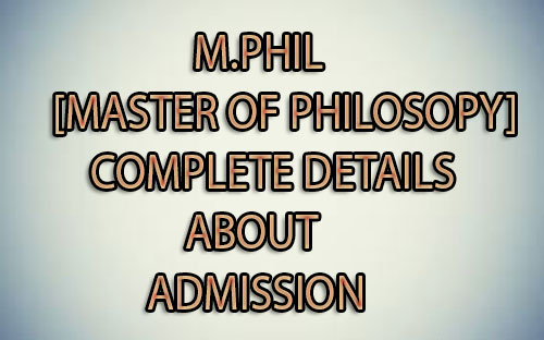 M.Phil Course